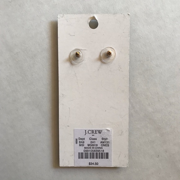 J Crew Women's Pink Tortoise Statement Earrings - Picture 3 of 4